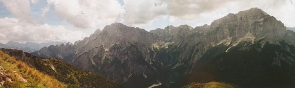 Panorama der wstlichen Julischen Alpen